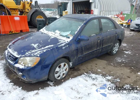 2006 Kia Spectra Ex/Lx/Sx from USA, damaged, VIN KNAFE122765271484